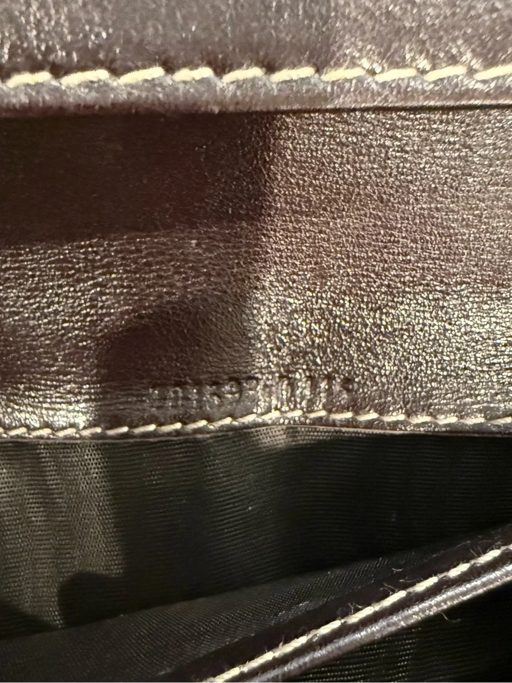 Gucci Brown Leather and Beige Monogram Continental Wallet - Picture 5 of 7